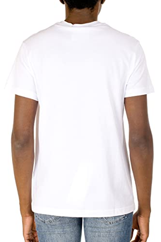 Versace Jeans Couture Camiseta de Hombre Blanco 71GAHT12CJ00T G03 (003+948), Color Blanco, L