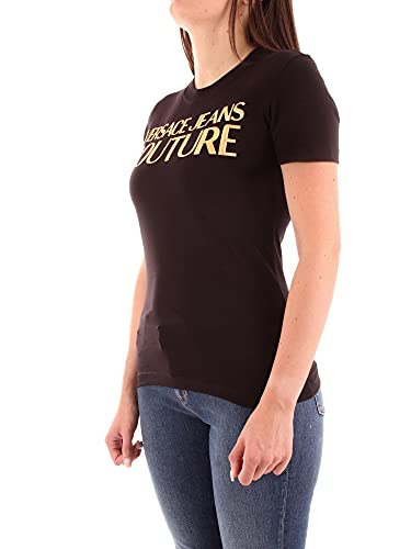 Versace Jeans Couture - Camiseta para Mujer, Negro, M