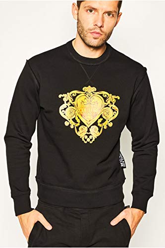 VERSACE JEANS COUTURE Sudadera Baroque Heart-Print SS20 (M)