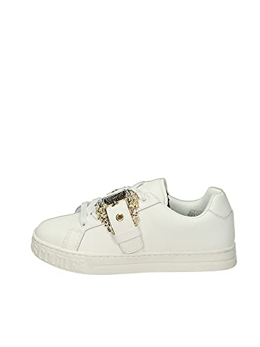 VERSACE JEANS COUTURE Zapatillas Deportivas para Mujer, Color Blanco óptico, 71VA3SK9ZP015 003, Color Blanco, 39 EU