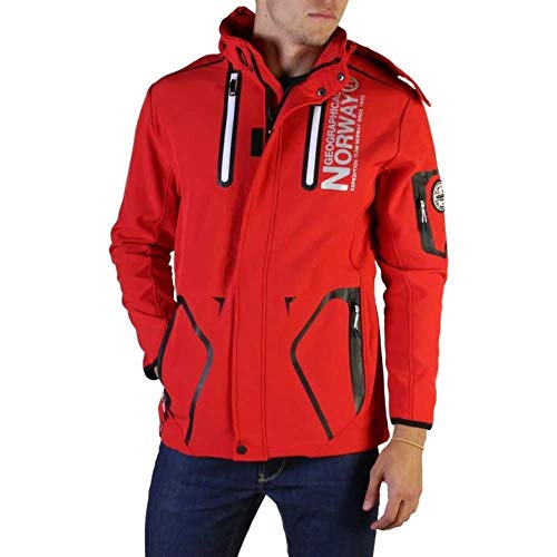 Veste softshell capuche amovible avec imprimé Geographical Norway réfléchissant pour homme - black - S