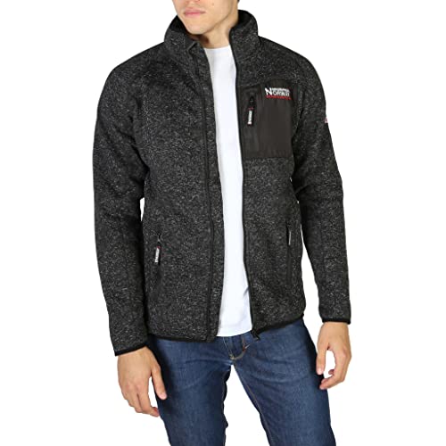 Veste zippé blanche chiné moucheté polaire Geographical Norway pour homme - blue - S