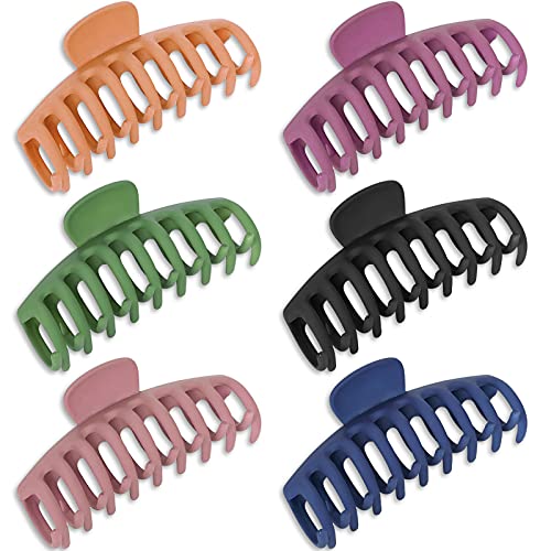 VICKSONGS Hair Clips Grandes de 6 Piezas de Pinzas Pelo de Antideslizantes para El Pelo, Hair Clip de Plátano, pinzas pelo para El Cabello Para Niñas Accesorios para El Cabello (B)