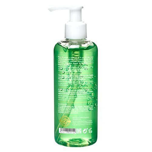 VICORVA GEL DÉRMICO ALOE VERA | Rápida absorción - Para todo tipo de pieles | Tacto seco absorción | Regenerante Natural - Hidratante y calmante | Vegano – Ingredientes naturales vegetales | 250ml