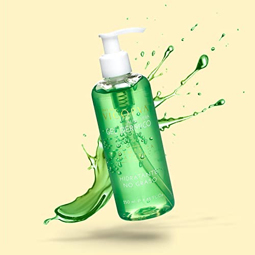 VICORVA GEL DÉRMICO ALOE VERA | Rápida absorción - Para todo tipo de pieles | Tacto seco absorción | Regenerante Natural - Hidratante y calmante | Vegano – Ingredientes naturales vegetales | 250ml