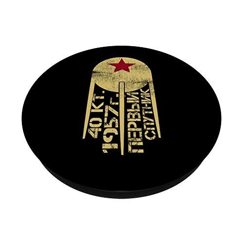 Vintage Soviética Rusia URSS Espacio Retro Atrapado CCCP PopSockets PopGrip Intercambiable