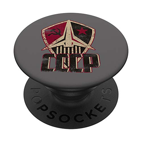 Vintage Soviética Rusia URSS Espacio Retro Atrapado CCCP PopSockets PopGrip Intercambiable