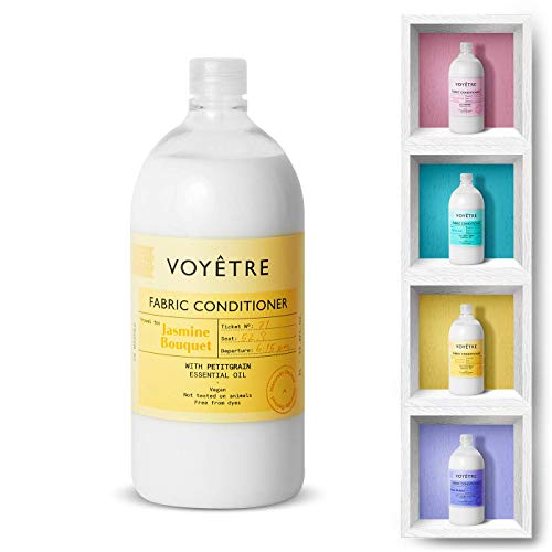 Voyetre Suavizante Concentrado para lavadora – Natural, vegano, fórmula biodegradable [1L – 28 lavados] (Jasmine Bouquet)