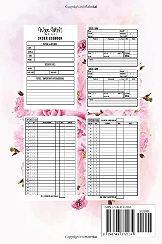 Wax Melt Order book: Daily Sales Order Log Book For Online businesses To keep Track And Record Costumers Orders , Purchase Order Log For Home Based ... & DATA Keepsake and expenses tracker.