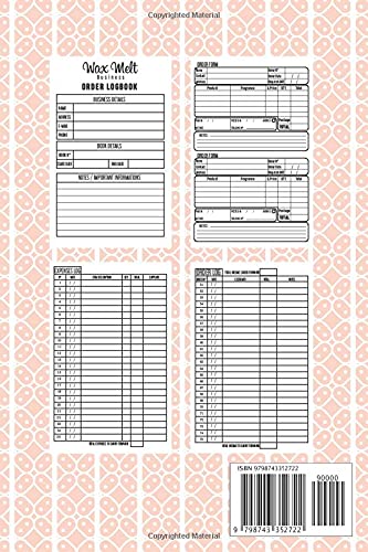 Wax Melt Order book: Daily Sales Order Log Book For Online businesses To keep Track And Record Costumers Orders , Purchase Order Log For Home Based ... & DATA Keepsake and expenses tracker.