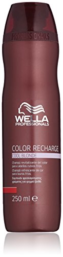 Wella - Color Recharge Cool Blonde - Champú revitalizante del color para cabellos rubios fríos - 250 ml