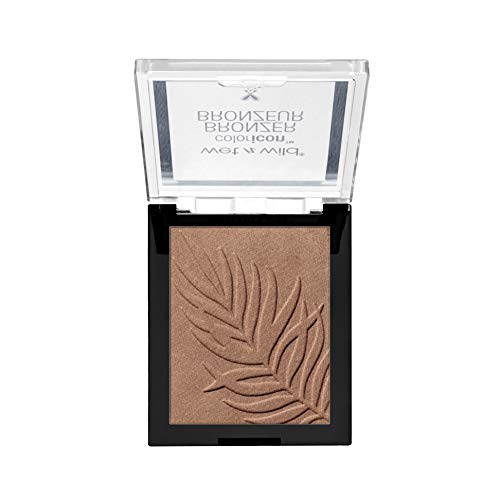 Wet n Wild - Color Icon Bronzer - Polvo Bronceador de Larga Duración - Tono Bronceado Natural en el Rostro, en Cuello y Pecho - Fórmula Enriquecida con Gel - Vegano - Sunset Striptease - 1 Unidad