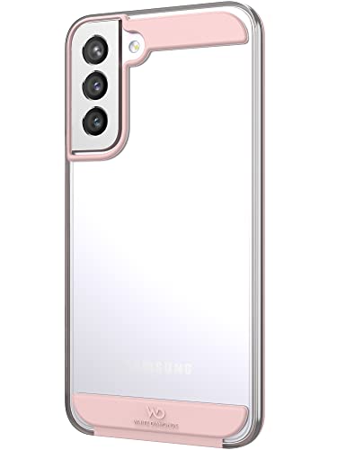 White Diamonds - Funda para teléfono móvil Innocence Case Clear Compatible con Samsung Galaxy S22 Plus 5G I Transparente, Funda con Detalles (Oro Rosa)