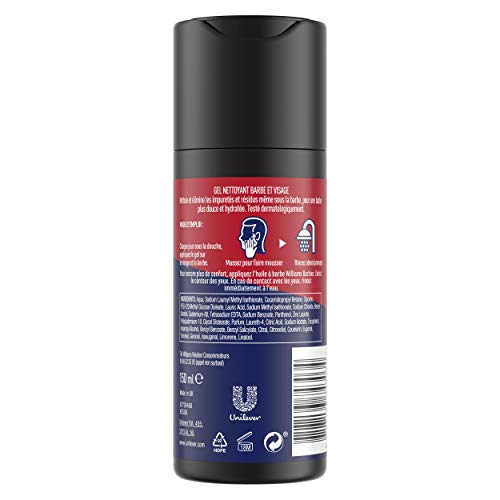 Williams Barbier Gel limpiador hidratante y purificante 150 ml – Lote de 3