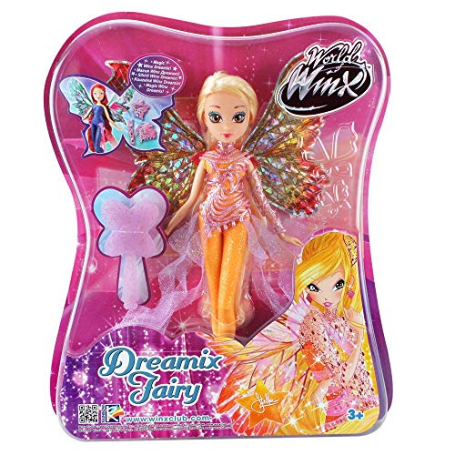 Winx Club Stella | Dreamix Fairy Muñeca World of Winx | Traje Mágico 28 cm