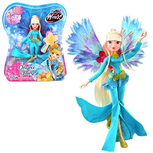 Winx Club Stella | Onyrix Fairy Muñeca World of Winx | Traje Mágico | 28 cm