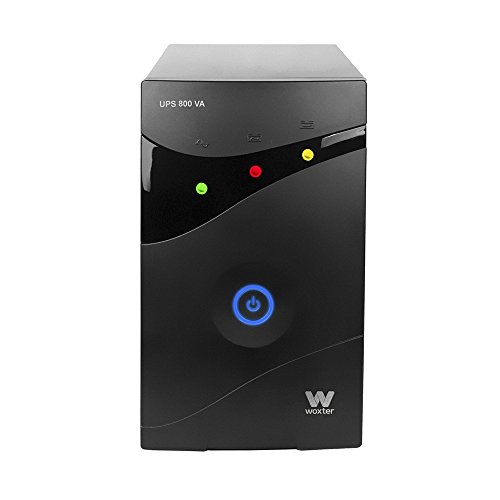 Woxter UPS 800 VA - Sistema de alimentación ininterrumpida SAI (800VA/480 watts, Autonomía aprox 8-15 minutos)