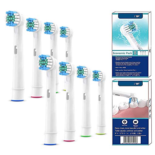 WuYan Cabezales De Repuesto Para Cepillos de Dientes Eléctricos Recambios Cepillos Oral b ,Limpieza Profunda Cabezales de Cepillo de Dientes (8)