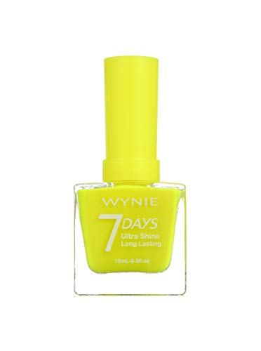 WYNIE JUMBO Nail Polish 409 - Esmalte de Uñas Secado Rápido Larga Duración tamaño Jumbo tono Amarillo Neón - 15 ml (409)