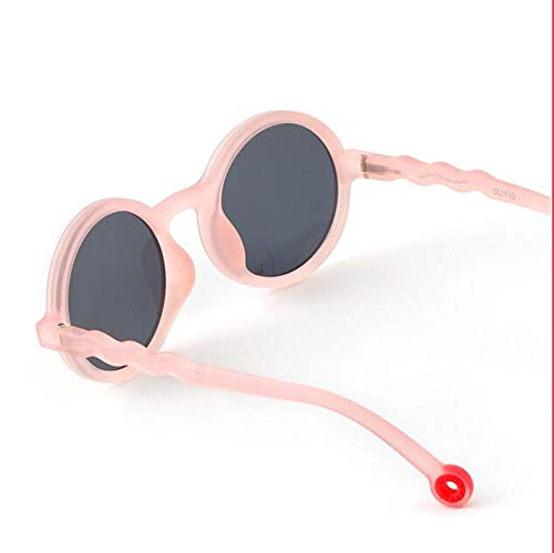 Xyl Vidrios de los niños, Gafas de Sol, Las niñas, los niños Gafas de Sol, polarizado Anti-UV Espejo de protección Solar, Serie de Color Rosa