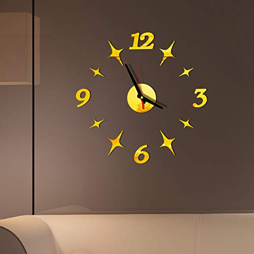 yage Reloj de Pared de Cuarzo de diseño Moderno, Grandes Relojes Decorativos, Pegatinas de acrílico de Europa, Reloj de Sala de Estar