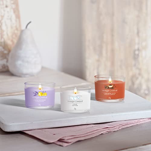 Yankee Candle Juego de velas perfumadas de regalo | Velas votivas rellenas de algodón limpio | Mezcla de cera de mezcla de soja | 3 unidades, talla única, 1701402E