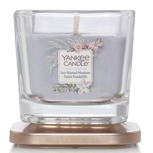 YANKEE CANDLE - Vela Cuadrada (3 mechas, Aroma de cítricos)