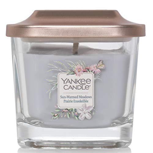 YANKEE CANDLE - Vela Cuadrada (3 mechas, Aroma de cítricos)