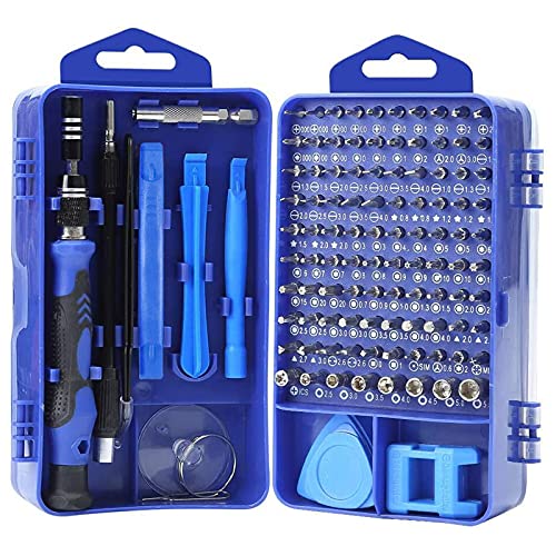 YINSAN 120 en 1 Juego de Destornilladores de Precisión con Magnetizador, Kit de Herramientas de Reparación de Bricolaje Profesional para iPhones, Laptops, Teléfono, Xboxs, Gafas, Reloj, Cámara, TV ect