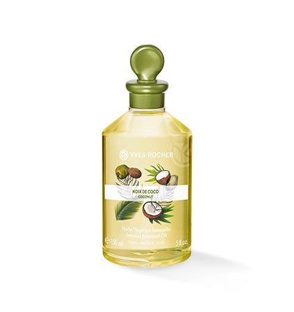 Yves Rocher LES PLAISIRS NATURE - Aceite vegetal para masajes corporales y corporales, 1 frasco de 150 ml