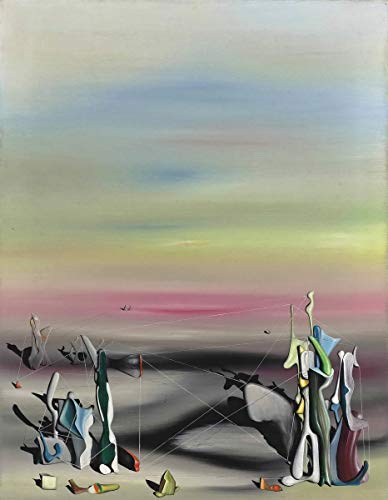 Yves Tanguy Giclee Lienzo Impresión Pintura póster Reproducción Print(Larc Flying) #XFB