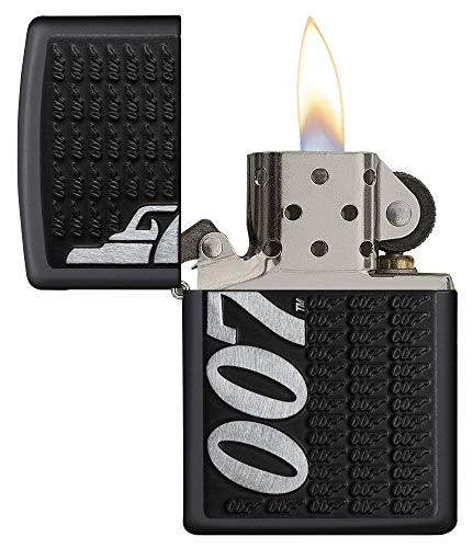 Zippo James Bond - Mechero de Bolsillo Mate Negro