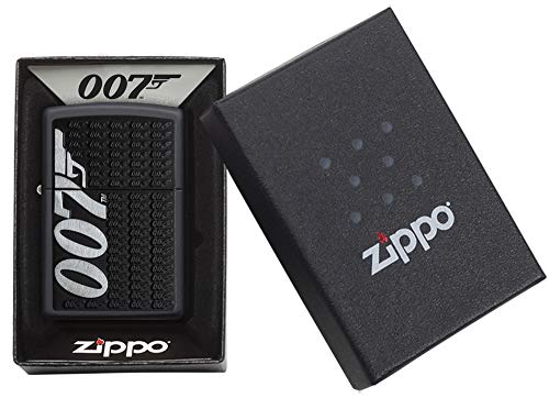 Zippo James Bond - Mechero de Bolsillo Mate Negro