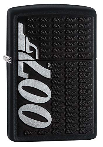 Zippo James Bond - Mechero de Bolsillo Mate Negro