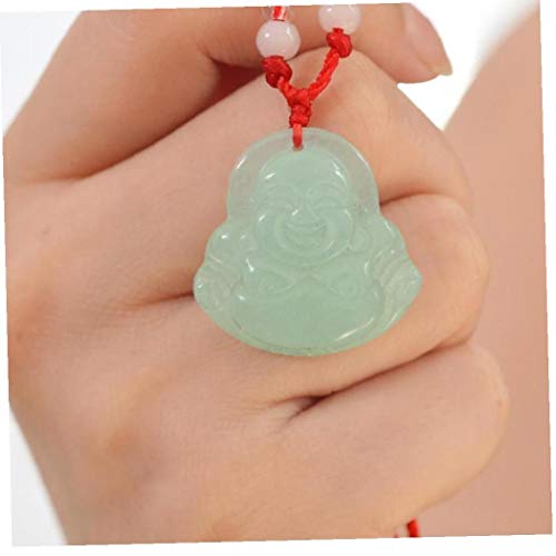 ZYCX123 Regalos de Buda Dinero del Encanto del Collar Colgante de Feng Shui Chino Jade Piedra de la Suerte para los Amigos