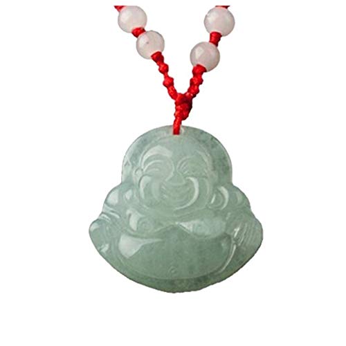 ZYCX123 Regalos de Buda Dinero del Encanto del Collar Colgante de Feng Shui Chino Jade Piedra de la Suerte para los Amigos