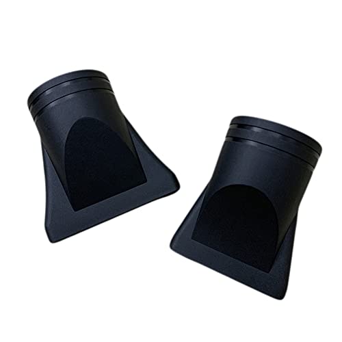 2 piezas de plástico para secador de pelo de peluquería, boquilla de repuesto para cepillo plano, herramienta de estilismo, diámetro 4,5 cm y 4,6 cm, color negro