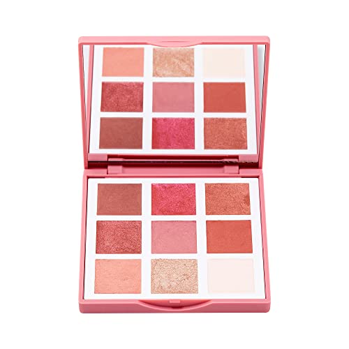 3ina, Paleta de sombras de ojos MAKEUP con 9 tonos altamente pigmentados mate y metálico, textura lisa y cremosa vegana, paleta de sombras de ojos, multicolor, 1 g