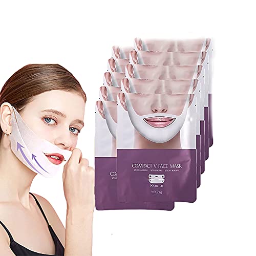 5/10/15/20Pcs v Line Lifting Mask, v Shaped Slimming Face Mask Double Chin Reducer (10 pcs)