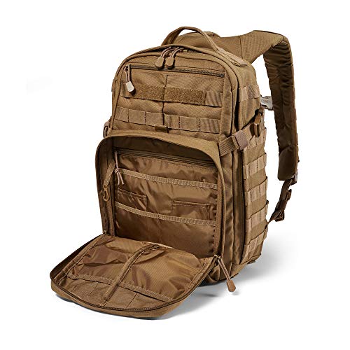 5.11 Mochila Táctica Rush 12 2.0 – Mochila Militar Molle, CCW Portación Oculta y Compartimento para Ordenador Portátil, 24 litros, Pequeña, Estilo 56561 – Color Canguro