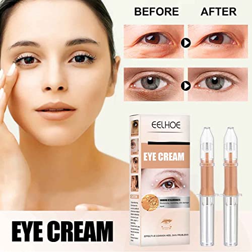 5Pcs Crema De Ojos Perfeccionadora Instantánea De 2 Minutos,Crema Antiarrugas Para Ojos,Crema De Ojos Reafirmante,Crema De Ojos Antiedad,Suero Gel Contorno De Ojos,la Hinchazón y las Bolsas De Ojos