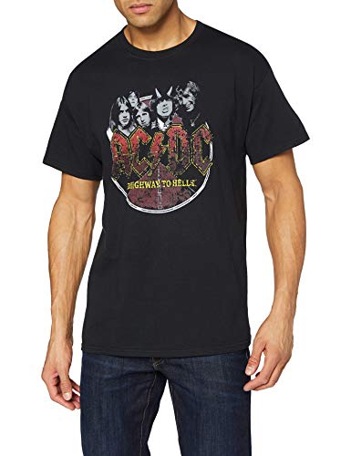 AC/DC Highway – Camiseta de, Todo el año, Hombre, Color Negro, tamaño Extra-Large