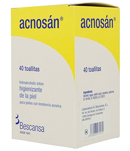 Acnosan, Paño y toallita facial - 80 gr.