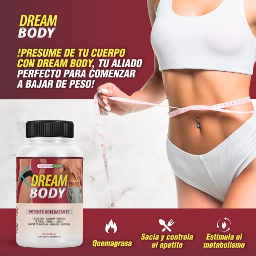 Adelgazante + Reafirmante | Quemagrasas, termogénico y saciante | Redefine y tonifica | Fórmula eficaz con Garcinia Cambogia + L-Carnitina + Té Verde + Vinagre de Manzana + Jenjibre + Cafeína| 100u