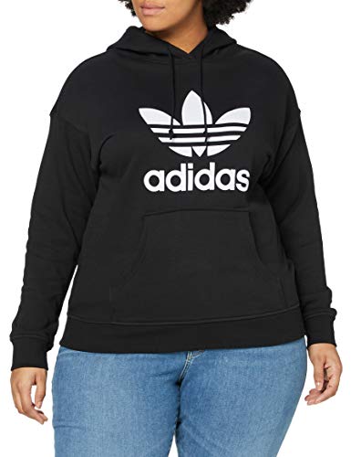 adidas TRF Hoodie Sudadera, Mujer, Black/White, 40