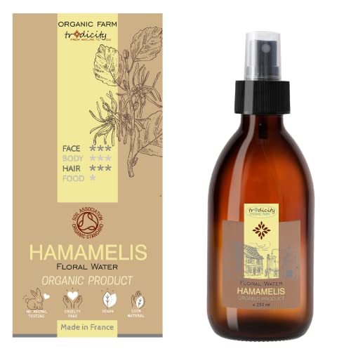 Agua Floral de Hamamelis Natural · Hidrosol de Hamamelis Bio · Hidrosol Astringente, Piel Grasa, Picaduras, Cicatrices, Tonico Corporal y Facial, Spray Hamamelis Natural - 250 ml