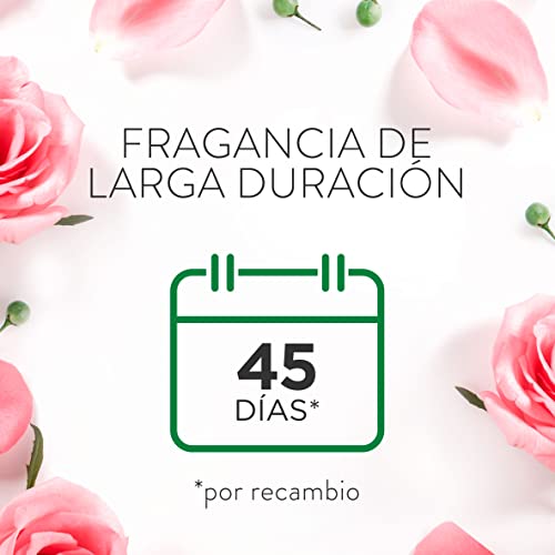 Air Wick Essential Mist - recambios de ambientador difusor de aceites esenciales para casa con aroma a Rosa - pack de 3 recambios