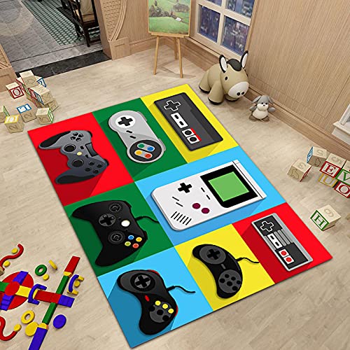 Alfombras Gamer Gaming Universo Galaxia Habitacion Juvenil Chico Infantiles Niño Sin Pelo Grande / Pequeñas Alfombras Salon Modernas Alfombras De Vinilo Lisas Lavable Pelo Corto (color,120x160 cm)