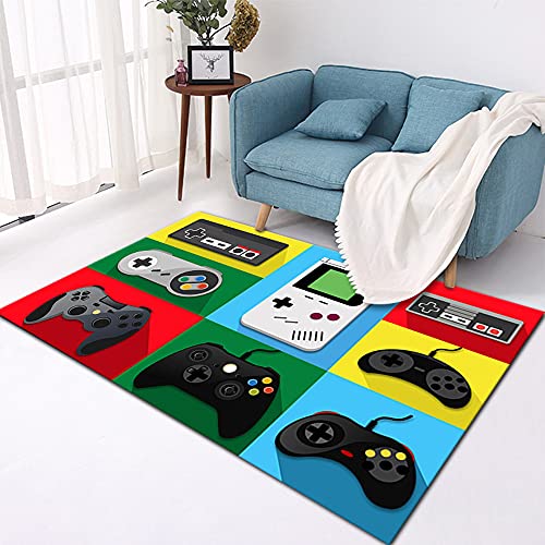 Alfombras Gamer Gaming Universo Galaxia Habitacion Juvenil Chico Infantiles Niño Sin Pelo Grande / Pequeñas Alfombras Salon Modernas Alfombras De Vinilo Lisas Lavable Pelo Corto (color,120x160 cm)