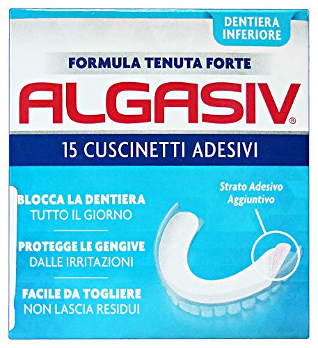 ALGASIV Rodamientos ??pegatinas Inferior Para dentaduras postizas 15 Piezas